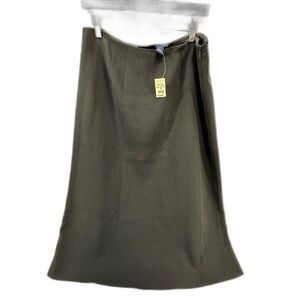 Ann Taylor long black, 100% wool women’s size 14 skirt size 14